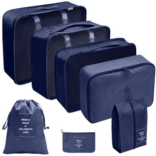 Amazon Cross Travel Storage Bag Set Travel Seven-piece Suitcase Clothing Organizer Storage Bag Storage Cover