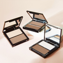 Makeup NOVO three-dimensional shaping two-color contouring palette three-dimensional highlight shadow contouring powder waterproof and sweat-proof to brighten skin tone