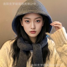 大头围巴拉克绑带针织帽子女秋冬新款韩系保暖护耳毛线帽厂家直销