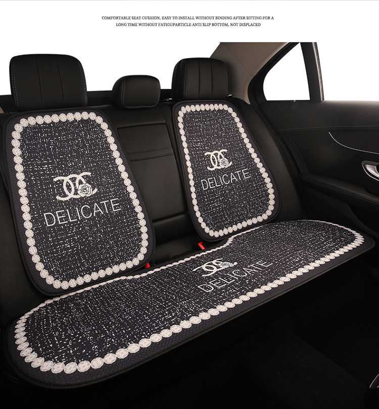 Luxury and stylish car seat cushion, no need to tie, non-slip, does not block airbags, suitable for all seasons, popular online model