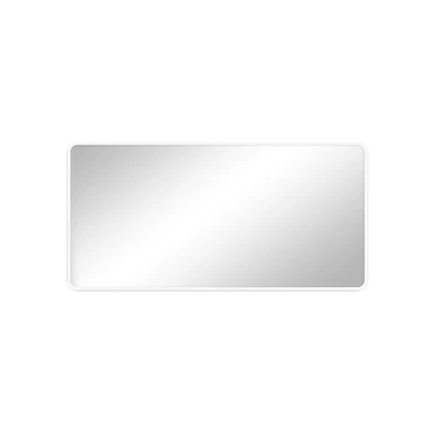 three-speed dimming, Sun visor rearview mirror - no-lamp-mirror-white-shell