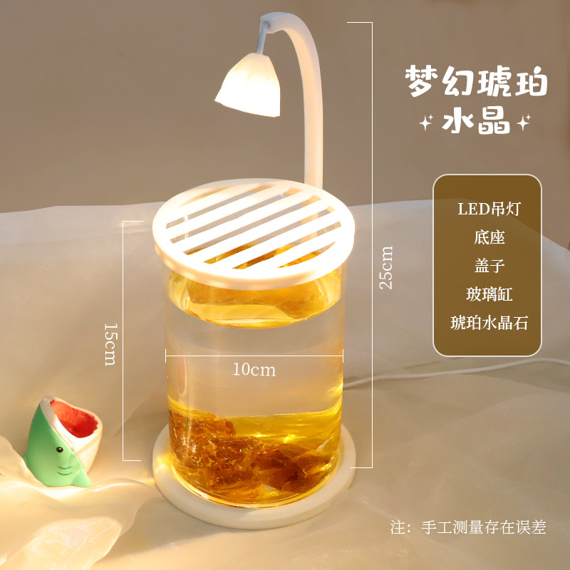 ネット有名人の琥珀水晶丸筒