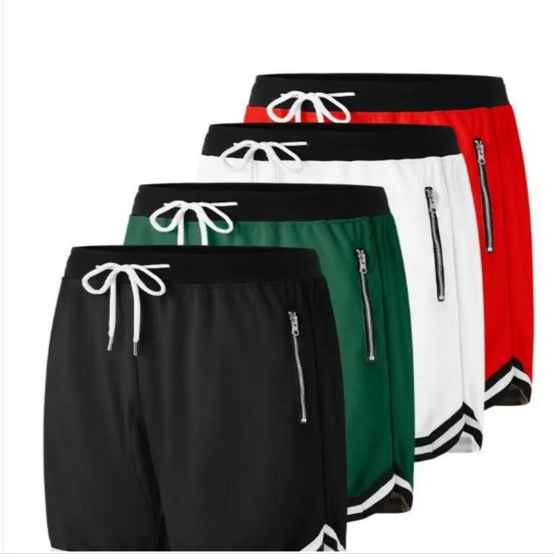Verano delgado malla deportivo pantalones cortos sueltos musculares masculinos entrenamiento de baloncesto entrenamiento ventilado pantalones de acondicionamiento físico