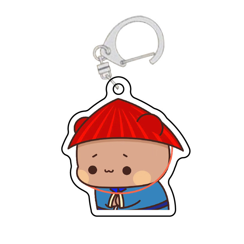 Cute pequeño dos tecidos de tela un dos colgantes acrílicos estudiantes caricaturas personales mochila colgar decoración personalizada image 8