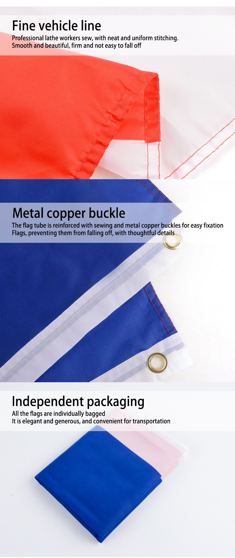 Drapeau français premium pour défilés et célébrations résistant_voghion.com