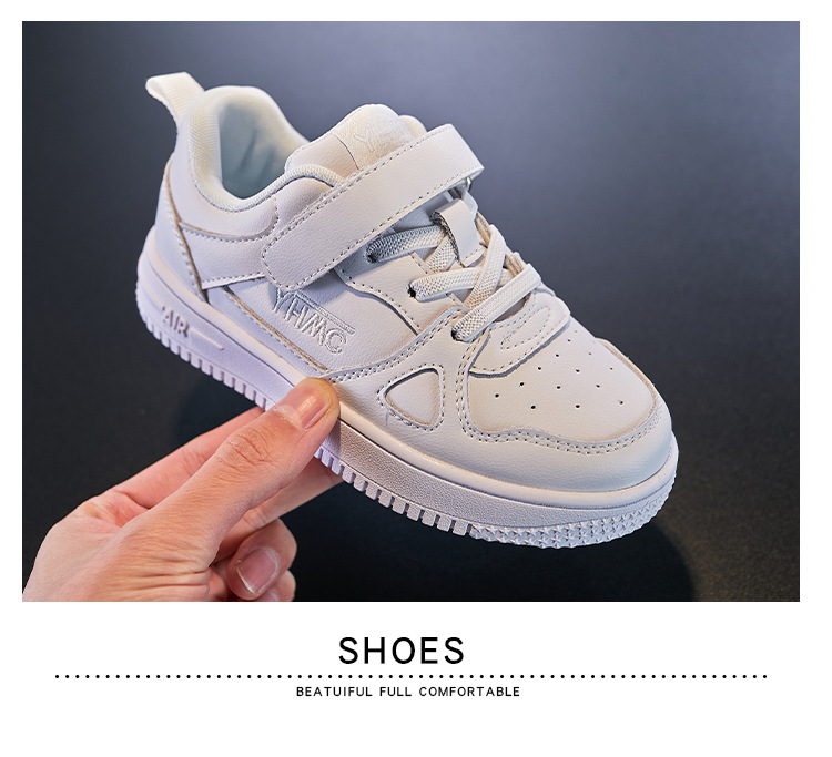 Children's Board Shoes Genuine Leather 2023 Spring and Autumn New Boys' Sports Shoes Casual Low Top Soft Sole Girls'_voghion.com