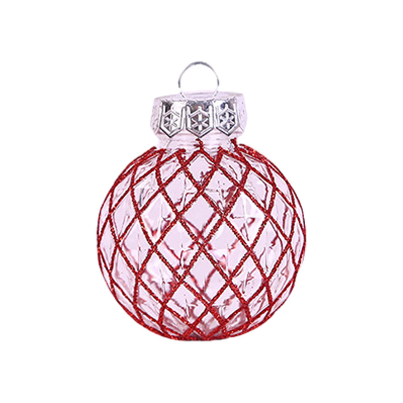 国境を越えた新しいクリスマスボール6cmクリスマスツリー装飾メッキプラスチックボール異形彩色クリスマスボールセットストラップ|undefined