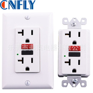 GFCI American ground fault circuit protection leakage protection socket 20A 125V 250V