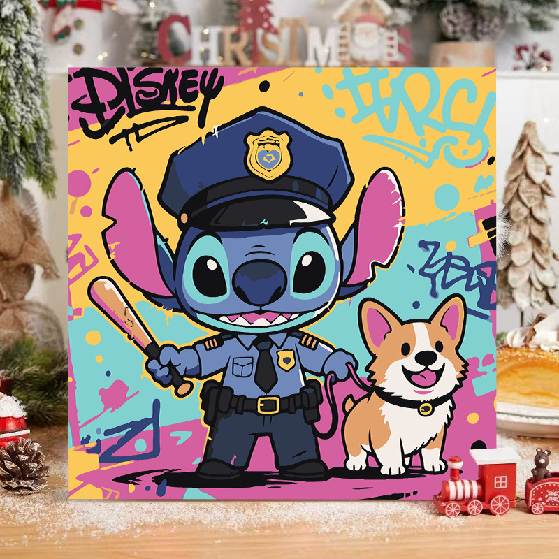 Disney DIY serie de animación de pintura al óleo digital Pokémon niños simple relleno de pintura al óleo fábrica al por mayor