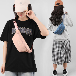 Canvas casual bag for women 2023 new fashion messenger bag summer sports chest bag niche versatile ins waist bag