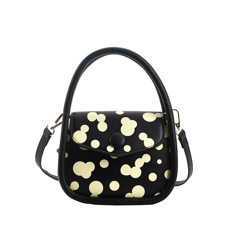Women's Small Pu Leather Round Dots Streetwear Magnetic Buckle Handbag Crossbody Bag display picture 12