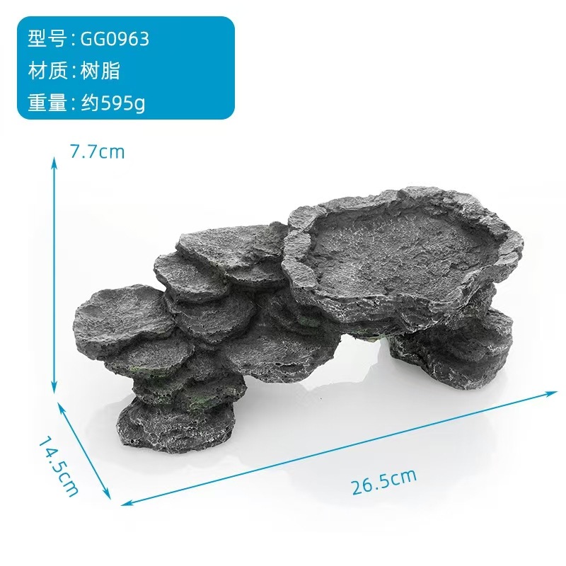 Mascota trepadora, tortuga, terraza trepadora, araña, hámster, lagarto, guardián, serpiente, refugio, decoración de resina, decoración, descanso, decoración, alimentación