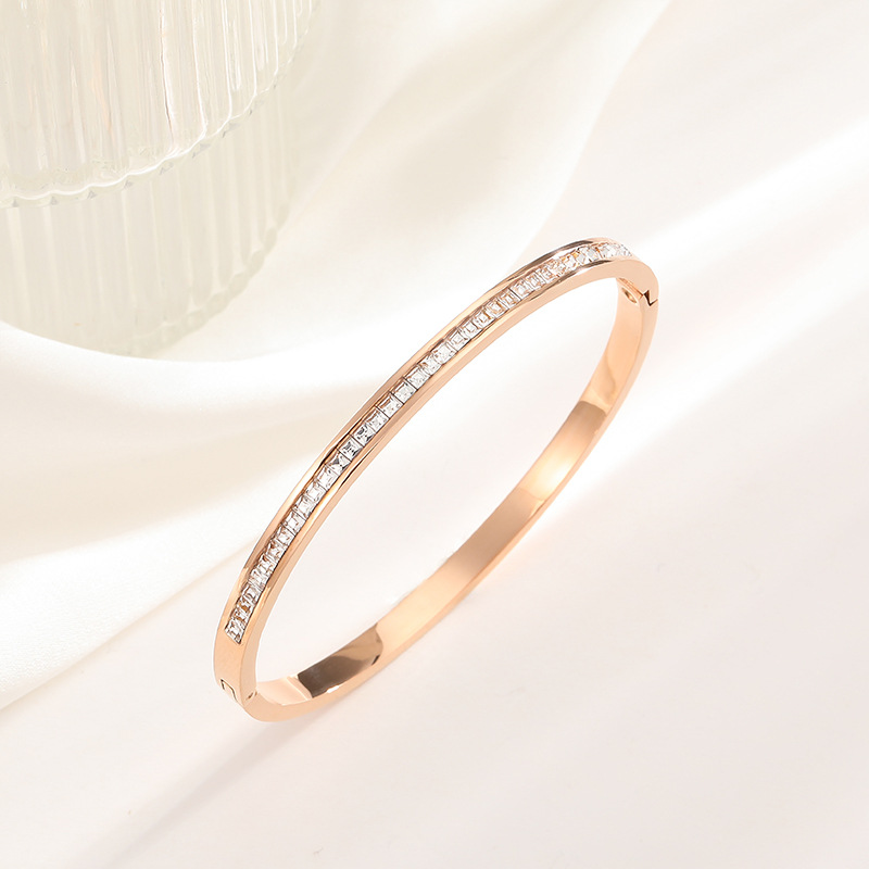 Bangle Classification Solid Color Titanium Steel Basic Titanium Steel Bangle