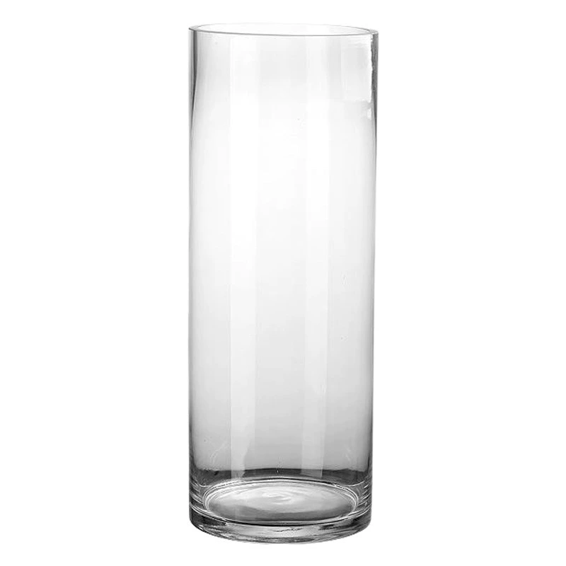 Прозрачная большая цилиндрическая стеклянная прямая ваза небольшого размера чашка высокая Лошадь пьяная деревянная ваза цилиндрическая гидропонная ваза