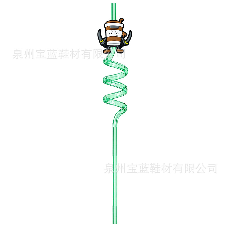 【山海経シリーズ】クロスボーダーアニメ海外山海経モンスターPETGスパイラルストローアクセサリー卸売り|undefined