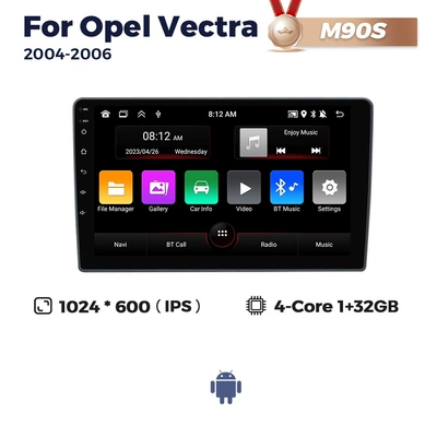 Suitable for Opel Vectra 2004-2006 Opel Vectra car intelligent central control navigation carplay (DVD Navigation) - m90s-132-quad-core-wifi-version