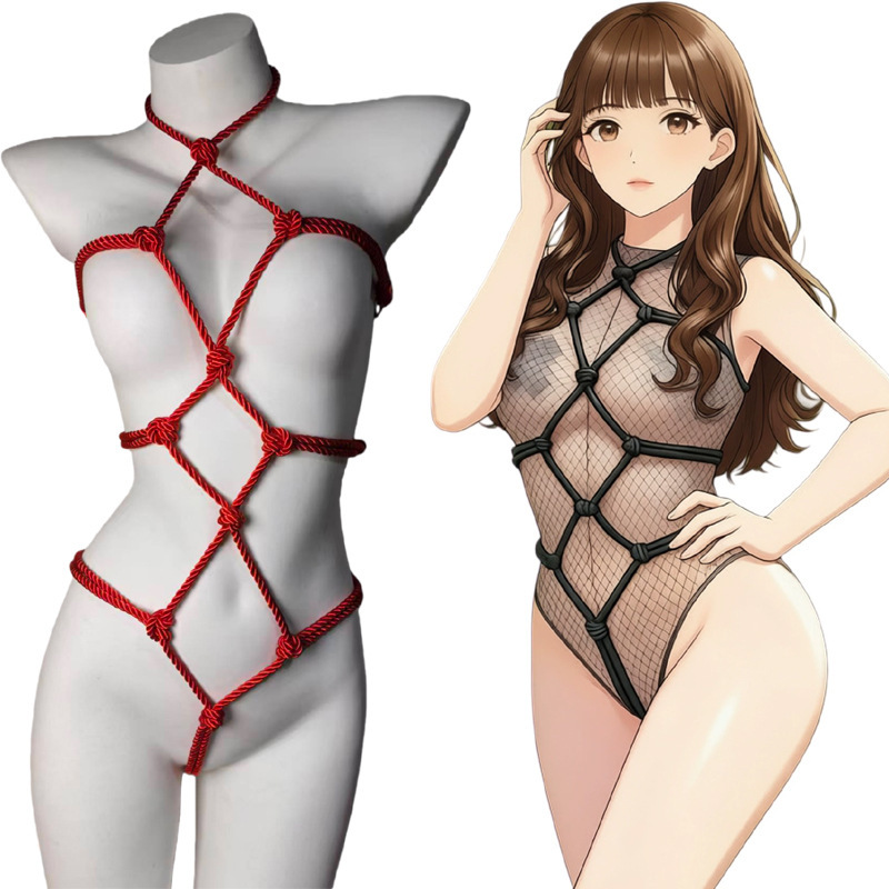Doll's New Sexy Bondage Open-String Suit, No Need to Take Off, Hot See-Through Temptation Sexy Lingerie Suit Doll's New Sexy Bondage Open-String Suit, No Need to Take Off, Hot See-Through Temptation Sexy Lingerie Suit