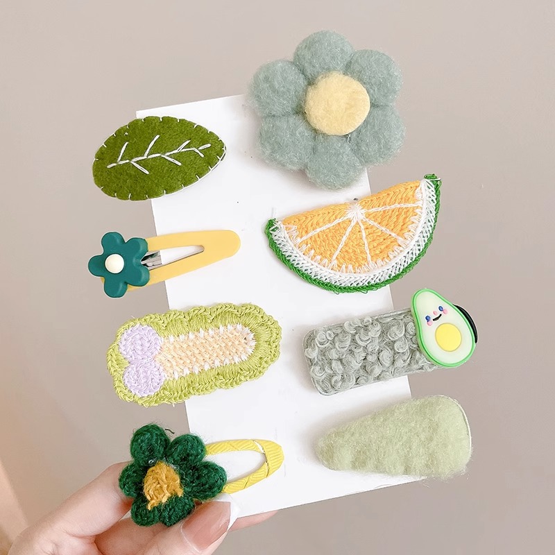 Orejas de gato lindo para niños horquilla de otoño para niñas clip de cierre de horquilla roto clip superior tridimensional tocado de horquilla de tamaño pequeño