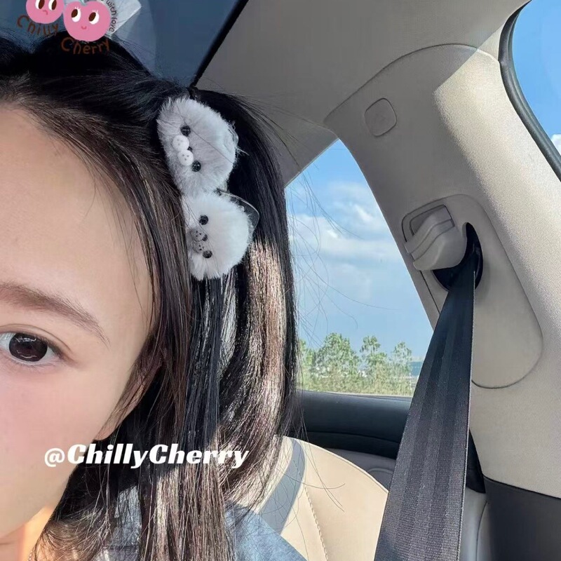 可爱毛绒小海豹发夹抓夹超萌简约少女心发饰侧边家鸭嘴夹新款|undefined