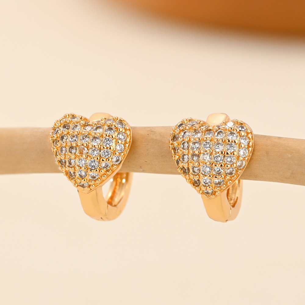 8g Weight Copper Ear Needle Material Zircon Inlay Material Earrings Classification 1 Pair Quantity Daily Occasion Copper Material Heart Shape, Crown, Rhombus Pattern Women's Gender Inlay Design Casual, Simple Style Style 1 Pair Casual Simple Style Heart Shape Crown Rhombus Inlay Copper Zircon Earrings 19