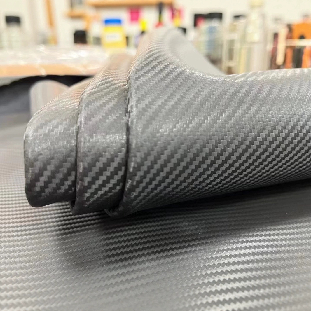 碳纤维牛皮头层牛皮二层牛皮做钱包 卡包黑色牛皮