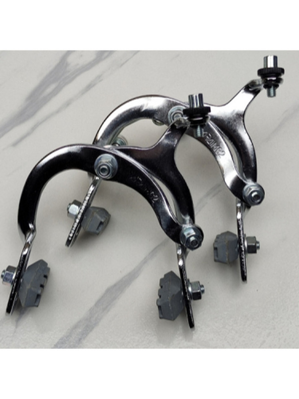 Road Bike Steel Caliper N20J Road Race Folding Bike Brake Caliper Fixed Gear C Caliper Side-Pull Brake Device Silver