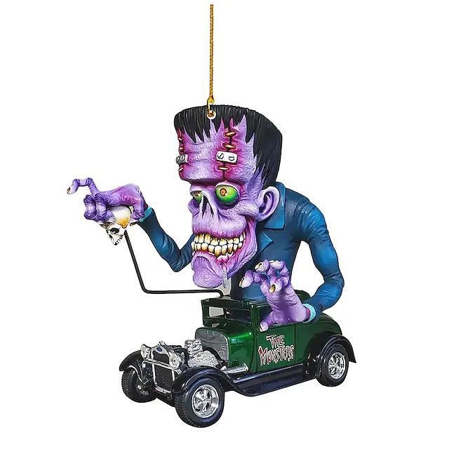 2D nuevo horror monstruo colgante acrílico automóvil transfronterizo interior colgante plano decoración del hogar colgante llavero