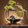 [40小桥流水摆件-墨绿（一马平川）]