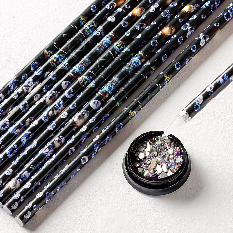 Nail art point drill crayon comes with sticky point drill pen stick drill point drill tool point drill pen