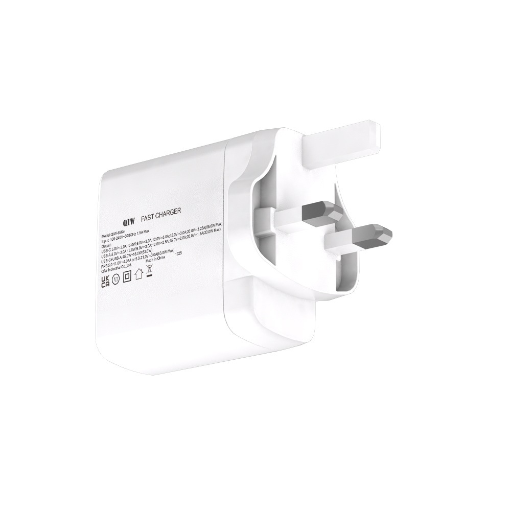 UK PD Charger 20V 2.25A 45W GaN Fast Charger UKCA approved