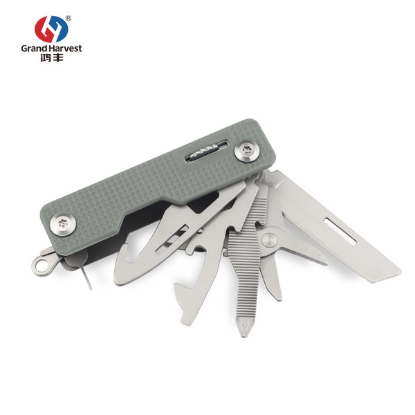 Outdoor knife multifunctional folding knife carrying more EDC tool…