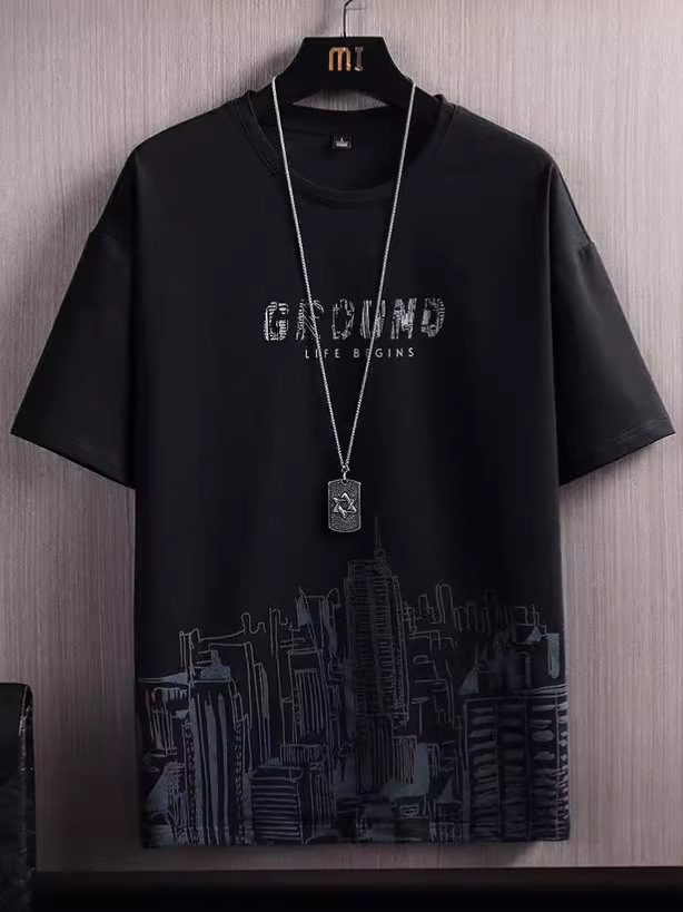 Hielo frío, nuevo estilo de secado rápido, camiseta de manga corta de hombre, pantalones cortos casuales de verano, ropa deportiva, ropa de hombre guapo