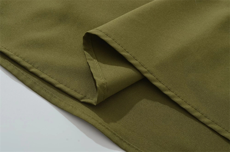 European American Style Scarf-strap Dress For Women, With A Stylish Sexy High Slit, Waist-cinching, Pleated, And Long_ecoleips.com