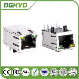 RJ45网口连接器 百兆集成变压器 带灯带弹片 DGKYD311B151DB1A4DN