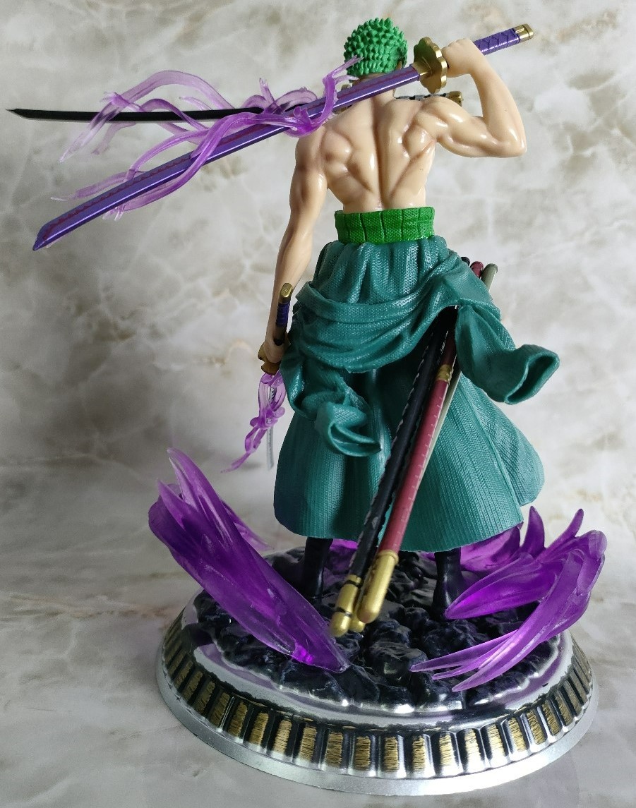 梦幻索隆海贼王手办三刀流双头盒装手办