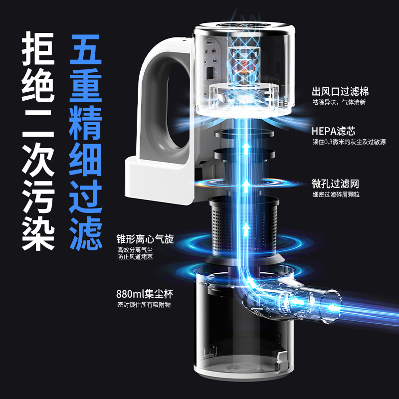 クロスボーダー無線掃除機家庭用超強力吸引モップ一体機ハイパワー手持ちペット猫毛除去|undefined