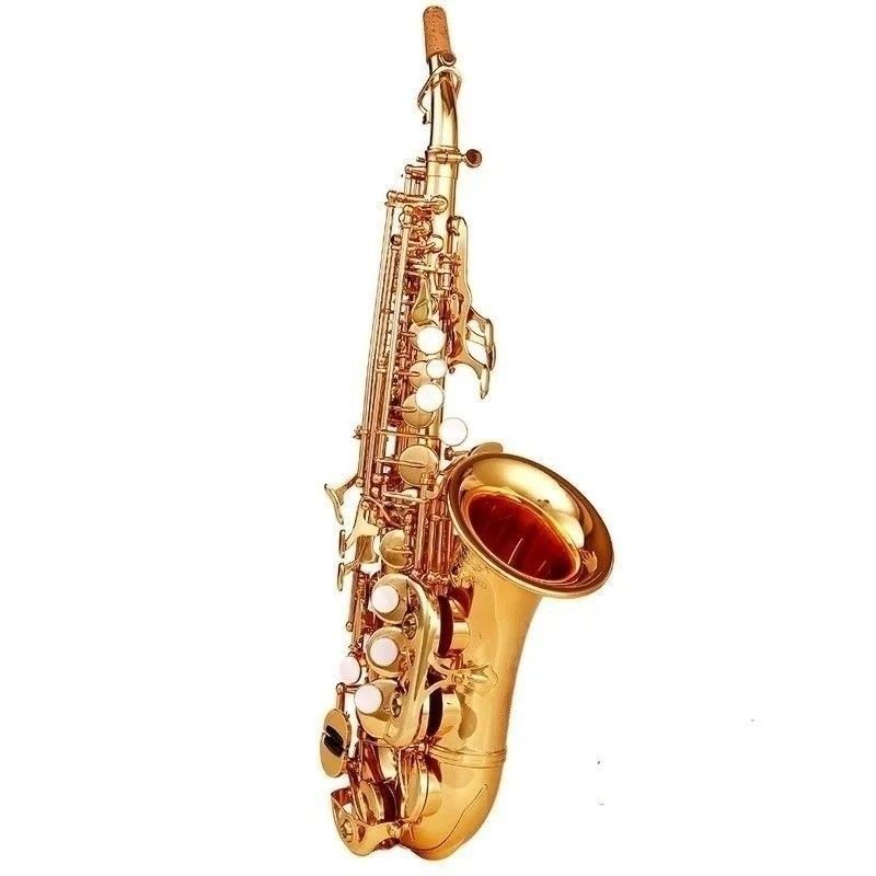 Soprano saxophone B- tone brass body hand-carved white shell saxophone instrument children's saxophone