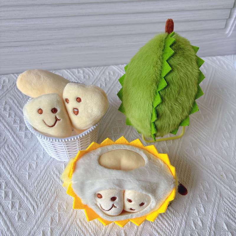 网红可爱萌榴莲挂件卡通毛绒玩具情侣包包挂饰玩偶钥匙扣娃娃公仔|undefined
