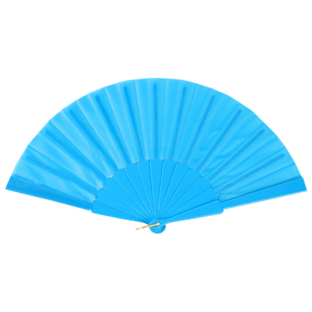 Fabricante Tai Chi Kung Fu Fan Plaza Artes marciales Performance Ventilador plegable de plástico Ventilador de viento chino rojo