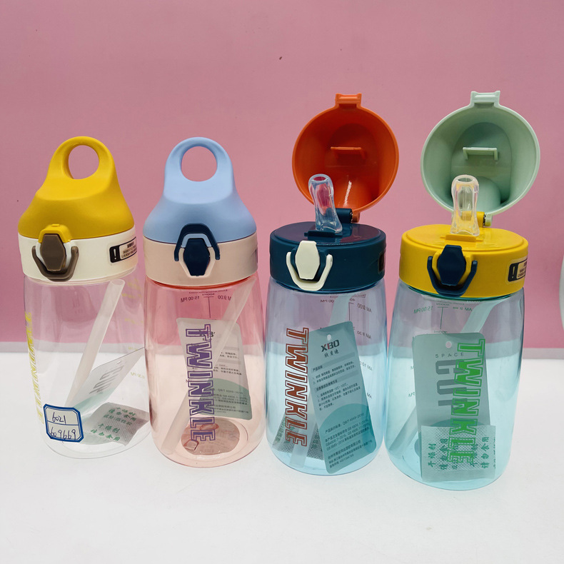 Xinbeidixin deportes al aire libre taza de agua PC taza de té de plástico portátil taza de paja de silicona taza de regalo de publicidad