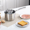 momscook 304不锈钢奶锅复底加厚电磁炉通用小汤锅煮热牛奶锅16cm|ru