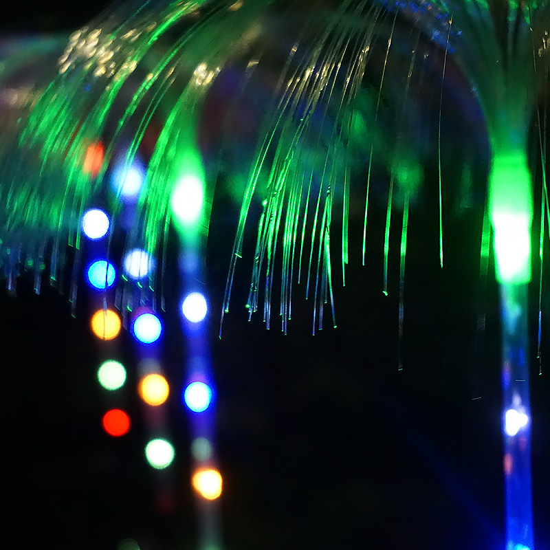 Direct Sale from Manufacturer: New Solar Jellyfish Lamp with Colorful LED Light, Fiber Outdoor Garden Solar Lawn Lamp