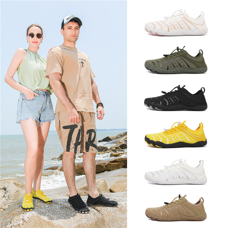 Couple's Barefoot Five-Toe Shoes, Outdoor Hiking Shoes, Non-Slip Quick-Drying Beach Shoes, Fitness Training, Breathable and Casual