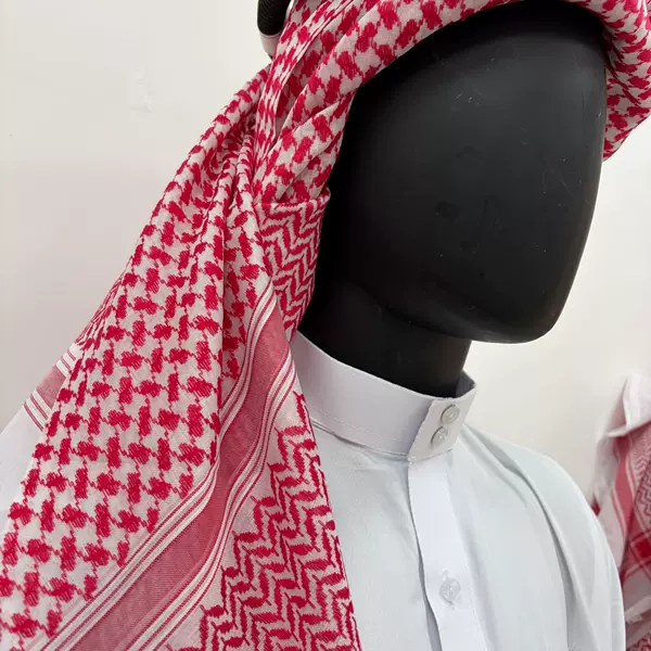 2026 Cross-Border Hot Item 55inch High-Quality Cotton Ethnic-Style Headscarf Classic Men's Travel Square Scarf