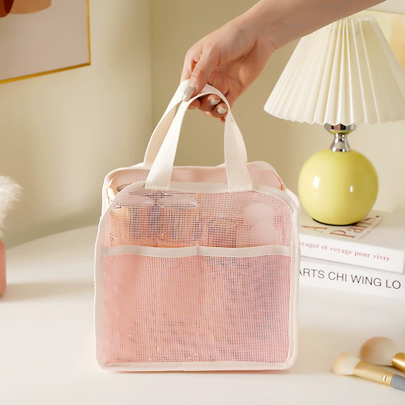 Korean woven handheld purse, storage bag for gym, cosmetic bag, shoulder bag