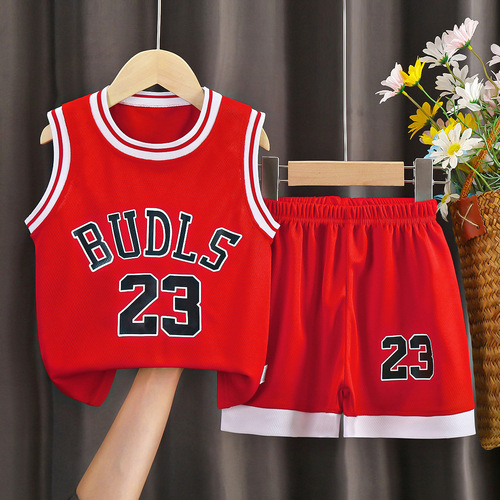 Kids' Short-Sleeve Sports Suit Set: Boys' Athletic Wear, Girls' Quick-Dry & Breathable Shorts—Perfect for Older Toddlers and Kids