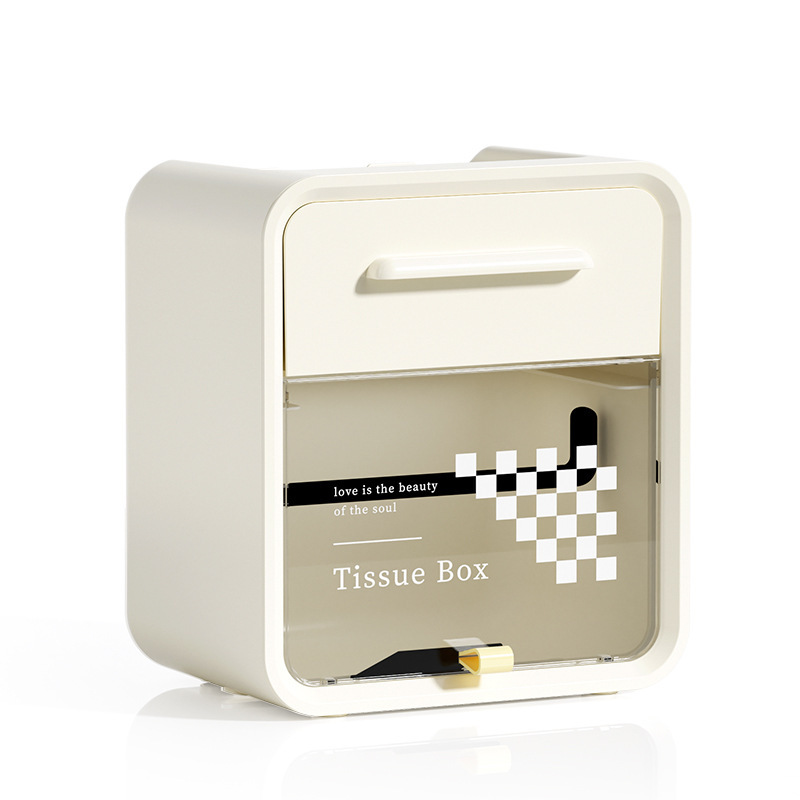 Caja de pañuelos para inodoros Caja de papel higiénico impermeable montada en la pared Caja de dibujo sin punzonado Estante de rollo de papel higiénico para inodoros