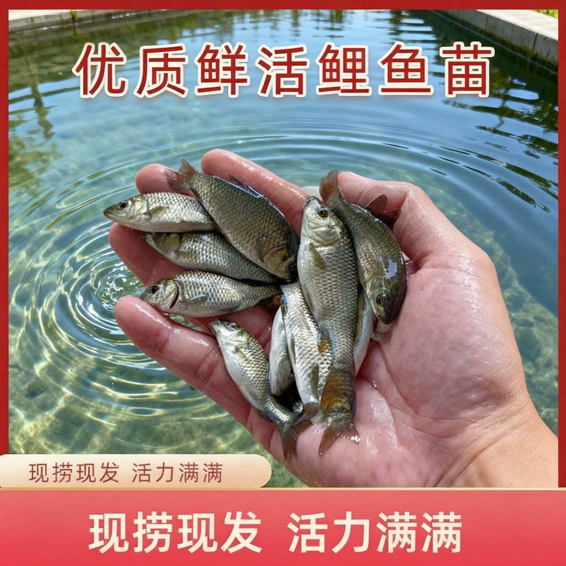 Carp Fry Rice Field Carp Fry Red Tail Carp Freshwater Cold Water Breeding Edible Carp Feng Carp Rice Field Fry
