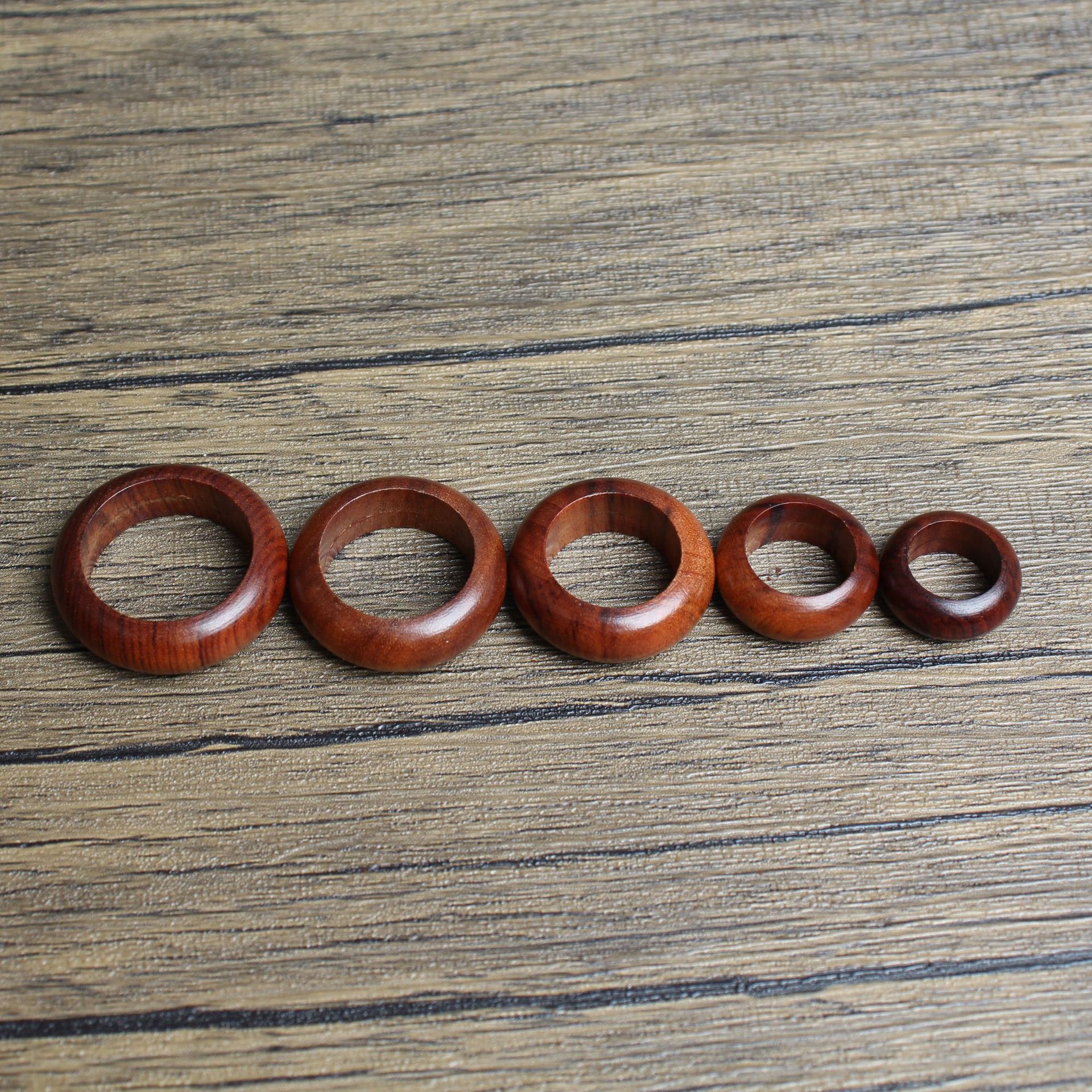 Manufacturer Wholesale Jujube Bracelet Keychain Cultural Play Ebony Wood Pendant DIY Accessories Running Ring_voghion.com