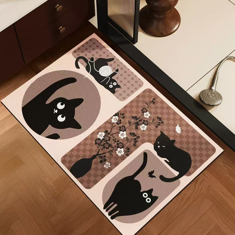 浴室硅藻泥地垫卫生间吸水防滑垫子厕所家用沥水地毯洗手间浴室垫|undefined